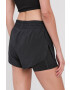 Reebok Pantaloni scurți GR9511 femei culoarea negru material neted medium waist - Pled.ro