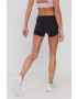 Reebok Pantaloni scurți GS7229 femei culoarea negru material neted medium waist - Pled.ro