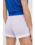 Reebok pantaloni scurți de antrenament Workout Ready femei culoarea violet cu imprimeu high waist - Pled.ro