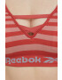 Reebok sutien sport F9781 culoarea portocaliu modelator - Pled.ro