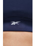 Reebok sutien sport Identity Training culoarea albastru marin neted - Pled.ro