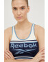 Reebok sutien sport Kerys culoarea albastru marin modelator - Pled.ro