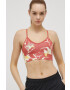 Reebok sutien sport Meet You There Printed HB1065 culoarea portocaliu modelator - Pled.ro