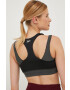 Reebok sutien yoga Studio Layered culoarea negru modelator - Pled.ro