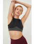 Reebok sutien yoga Studio Layered culoarea negru modelator - Pled.ro