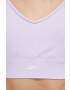 Reebok sutien sport Workout Ready culoarea violet neted - Pled.ro