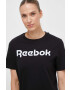 Reebok tricou din bumbac culoarea negru - Pled.ro