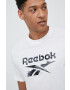 Reebok tricou din bumbac culoarea verde cu imprimeu - Pled.ro