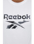 Reebok tricou din bumbac culoarea verde cu imprimeu - Pled.ro