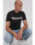 Reebok Tricou din bumbac Street GJ0136 culoarea negru cu imprimeu - Pled.ro