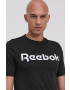 Reebok Tricou din bumbac Street GJ0136 culoarea negru cu imprimeu - Pled.ro