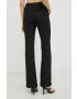 Remain pantaloni femei culoarea negru evazati high waist - Pled.ro