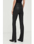 Remain pantaloni femei culoarea negru evazati high waist - Pled.ro