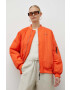 Resume Résumé geaca bomber femei culoarea portocaliu de iarna oversize - Pled.ro