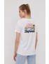 Rip Curl tricou barbati culoarea bej cu imprimeu - Pled.ro