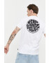 Rip Curl tricou din bumbac culoarea alb cu imprimeu - Pled.ro