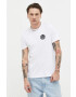 Rip Curl tricou din bumbac culoarea alb cu imprimeu - Pled.ro