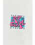 Rip Curl tricou din bumbac culoarea bej cu imprimeu - Pled.ro