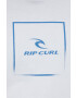 Rip Curl tricou din bumbac Corp Icon Tee culoarea alb cu imprimeu - Pled.ro