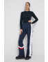 Rossignol pantaloni X Tommy Hilfiger femei culoarea albastru marin - Pled.ro