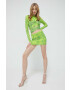 Rotate longsleeve femei culoarea verde - Pled.ro