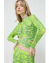 Rotate longsleeve femei culoarea verde - Pled.ro