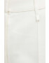 Rotate pantaloni femei culoarea bej drept high waist - Pled.ro