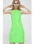 Rotate rochie culoarea verde mini mulata - Pled.ro