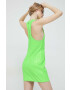 Rotate rochie culoarea verde mini mulata - Pled.ro