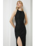 Rotate rochie culoarea negru maxi mulata - Pled.ro