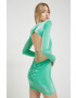 Rotate rochie culoarea verde mini mulata - Pled.ro