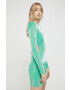 Rotate rochie culoarea verde mini mulata - Pled.ro