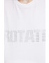 Rotate tricou din bumbac culoarea alb - Pled.ro