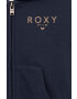 Roxy bluza copii culoarea albastru marin cu glugă neted - Pled.ro