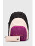 Roxy rucsac femei culoarea violet mare neted - Pled.ro