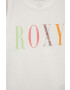 Roxy top din bumbac pentru copii culoarea alb - Pled.ro