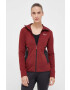 Salewa hanorac Lavaredo Hemp Hooded culoarea bordo cu glugă neted - Pled.ro