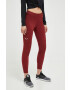 Salewa leggins sport Lavaredo femei culoarea bordo neted - Pled.ro