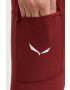 Salewa leggins sport Lavaredo femei culoarea bordo neted - Pled.ro