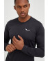 Salewa longsleeve sport culoarea negru melanj - Pled.ro