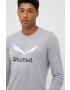 Salewa longsleeve sport Solidlogo culoarea rosu cu imprimeu - Pled.ro