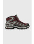 Salomon pantofi X Ultra Pioneer Mid GTX femei culoarea bordo - Pled.ro