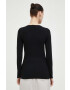 Samsoe Samsoe longsleeve femei culoarea negru - Pled.ro