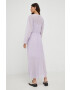 Samsoe Samsoe rochie culoarea violet maxi evazati - Pled.ro