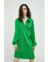 Samsoe Samsoe rochie culoarea verde mini drept - Pled.ro