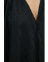 Samsoe Samsoe rochie din bumbac culoarea negru midi oversize - Pled.ro