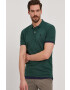 Selected Homme tricou polo culoarea verde - Pled.ro