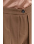 Silvian Heach pantaloni culoarea maro lat high waist - Pled.ro