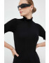 Silvian Heach pulover femei culoarea negru light cu turtleneck - Pled.ro