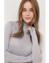 Silvian Heach pulover femei culoarea argintiu light cu turtleneck - Pled.ro